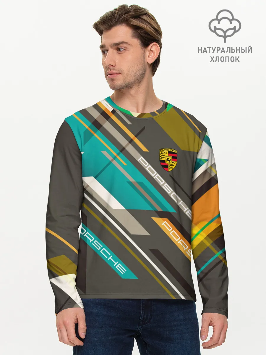 Мужской лонгслив базовый / PORSCHE | ПОРШЕ