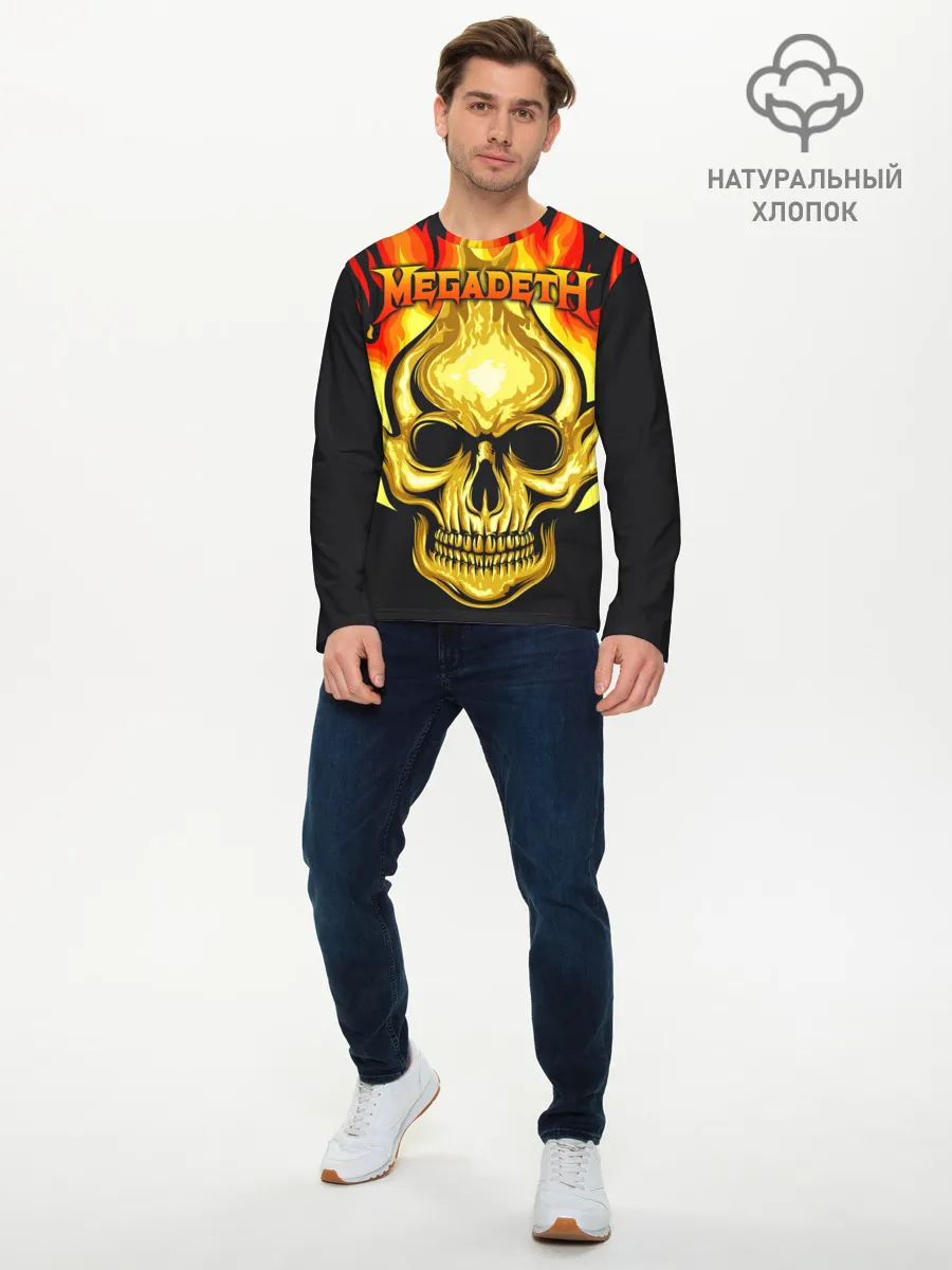 Мужской лонгслив базовый / Megadeth