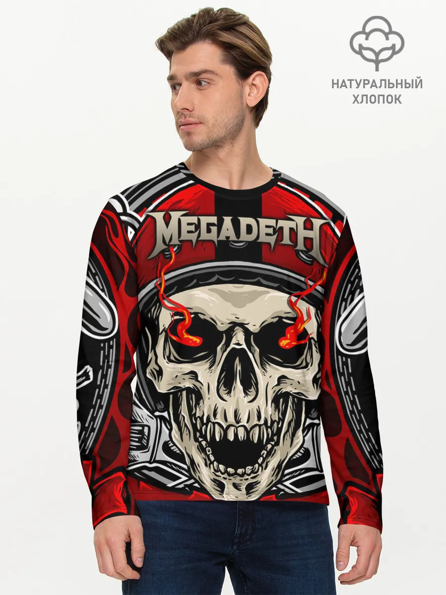 Мужской лонгслив базовый / Megadeth