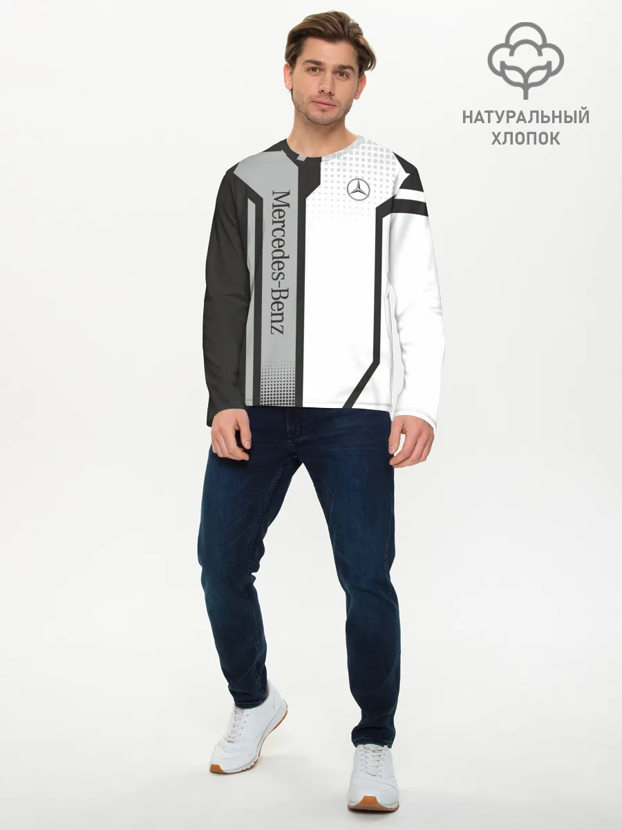Мужской лонгслив базовый / Mercedes Driver team