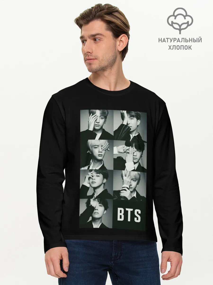 Мужской лонгслив базовый / BTS