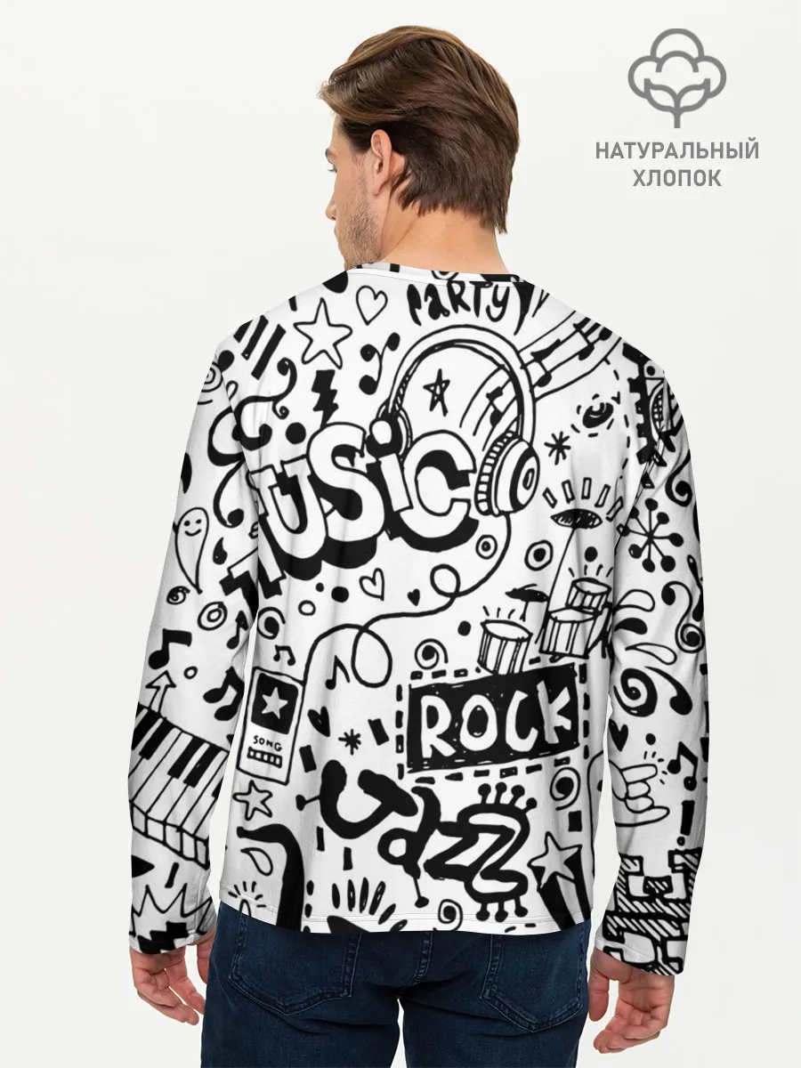 Мужской лонгслив базовый / Rock