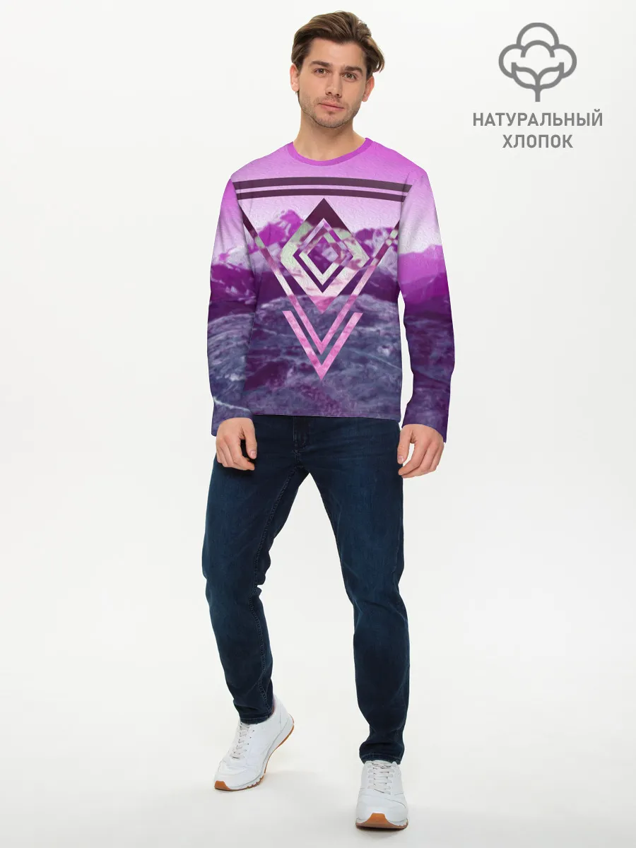 Мужской лонгслив базовый / ИЗУМРУД