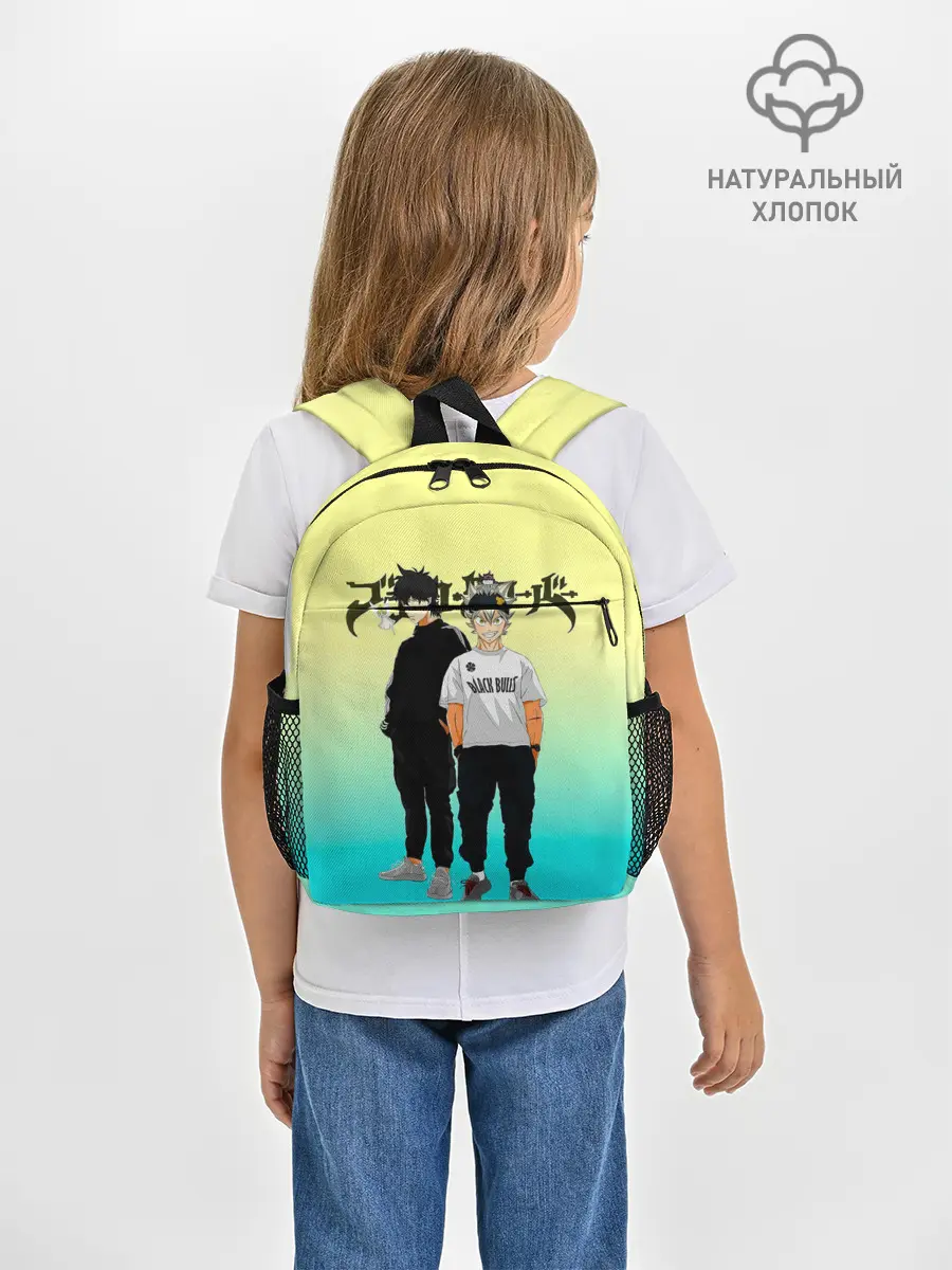 Рюкзак детский / Юно и Аста | Черный Клевер