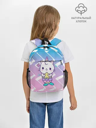 Рюкзак детский / Котик-рыбка-единорог