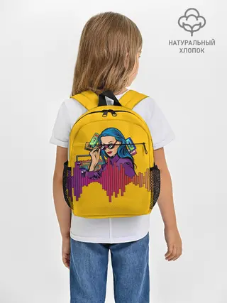 Рюкзак детский / Ретро. Девушка 90-х Арт.