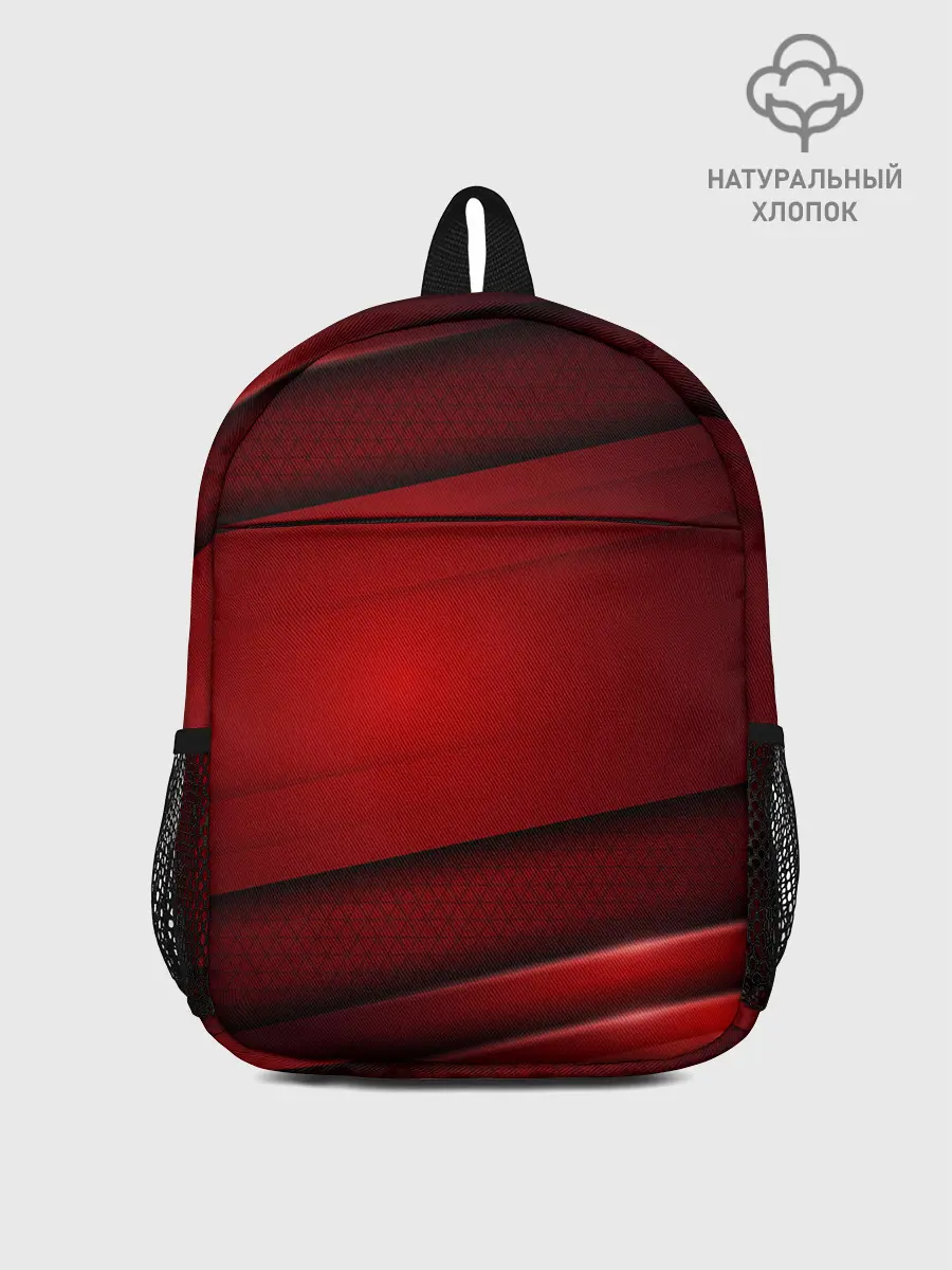 Рюкзак детский / 3D red Абстрактные линии