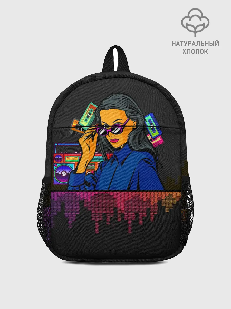 Рюкзак детский / Ретро стиль. Девушка.