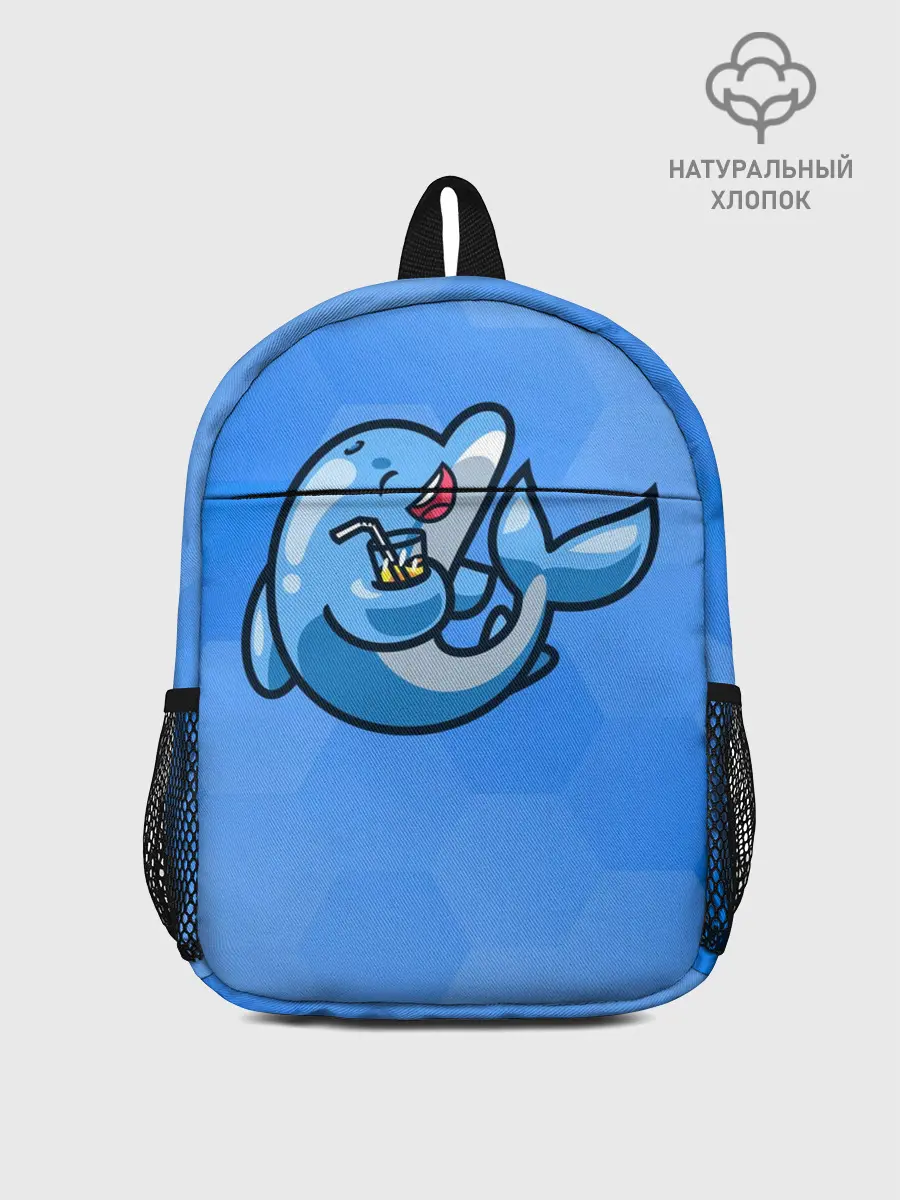 Рюкзак детский / Дельфин с коктейлем