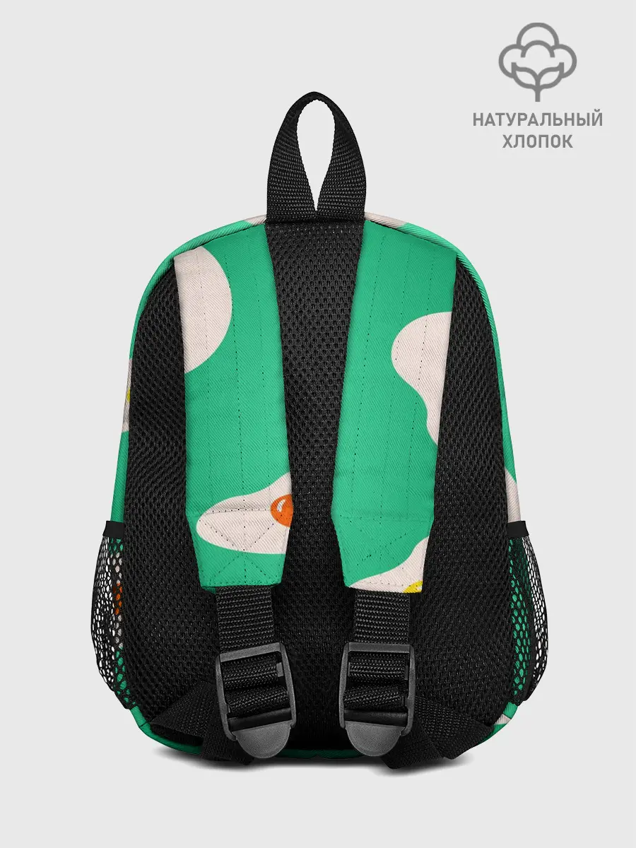 Рюкзак детский / Яйца на Зеленом Фоне