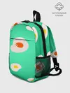 Рюкзак детский / Яйца на Зеленом Фоне