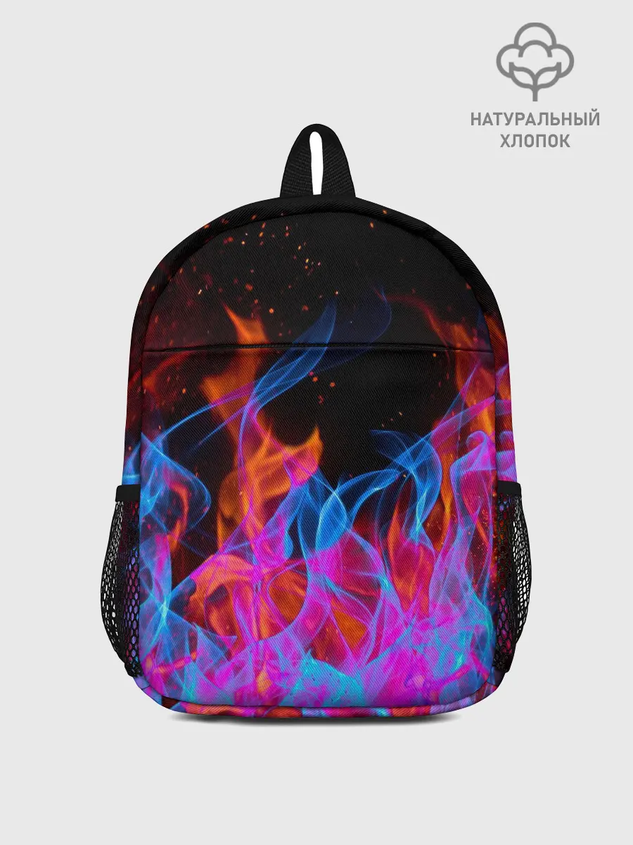 Рюкзак детский / ТРИ ОГНЯ / FIRE / СИНИЙ ОГОНЬ