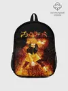 Рюкзак детский / Чёрный клевер Аста в огне