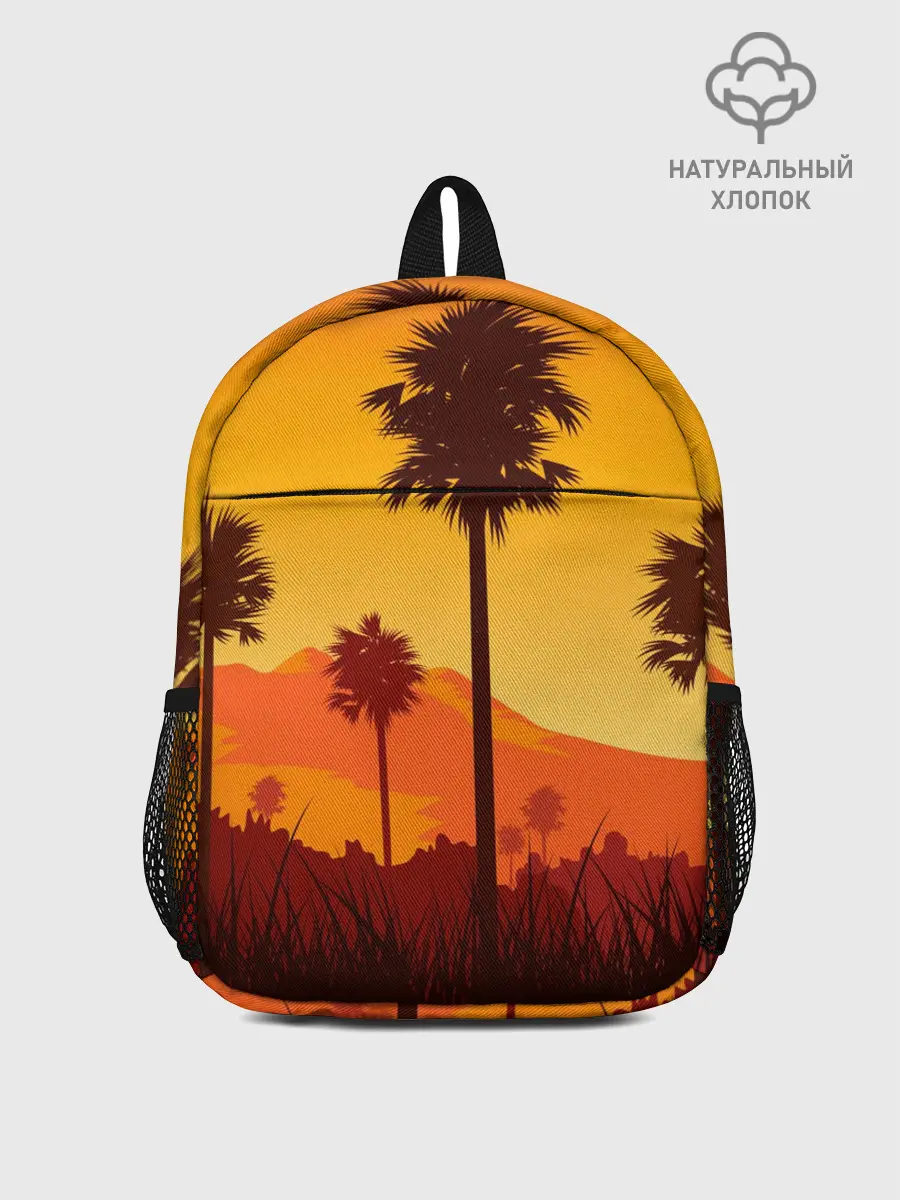 Рюкзак детский / Лето, Пальмы, вечер