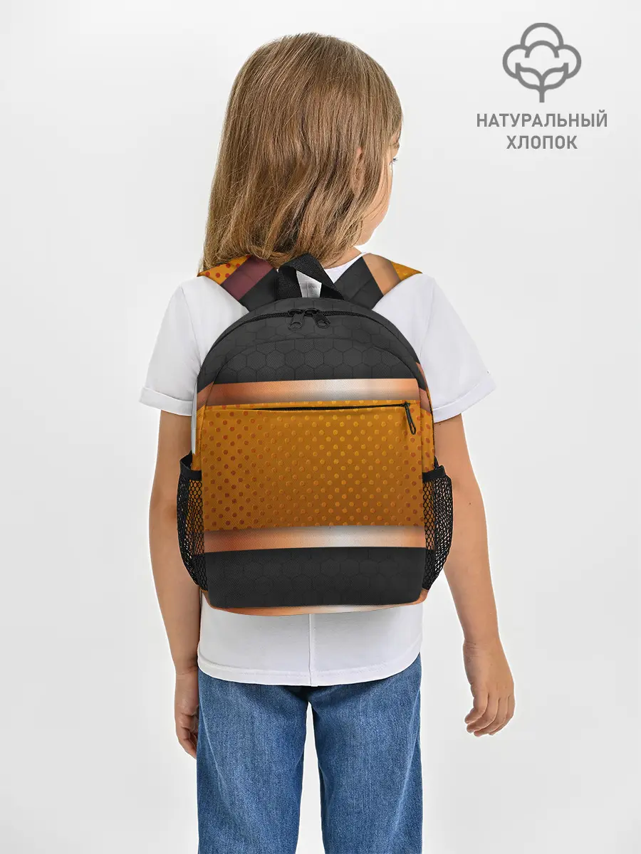 Рюкзак детский / 3d gold / black