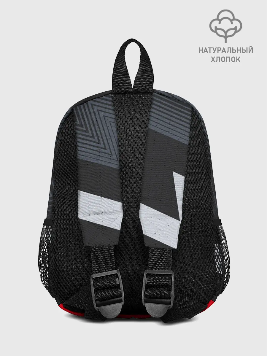 Рюкзак детский / Черно-красные зигзаги