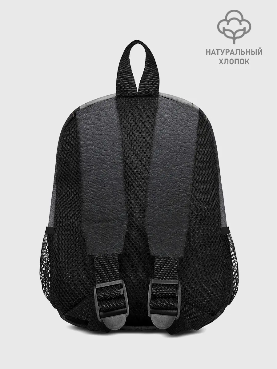 Рюкзак детский / Черно белая кожа