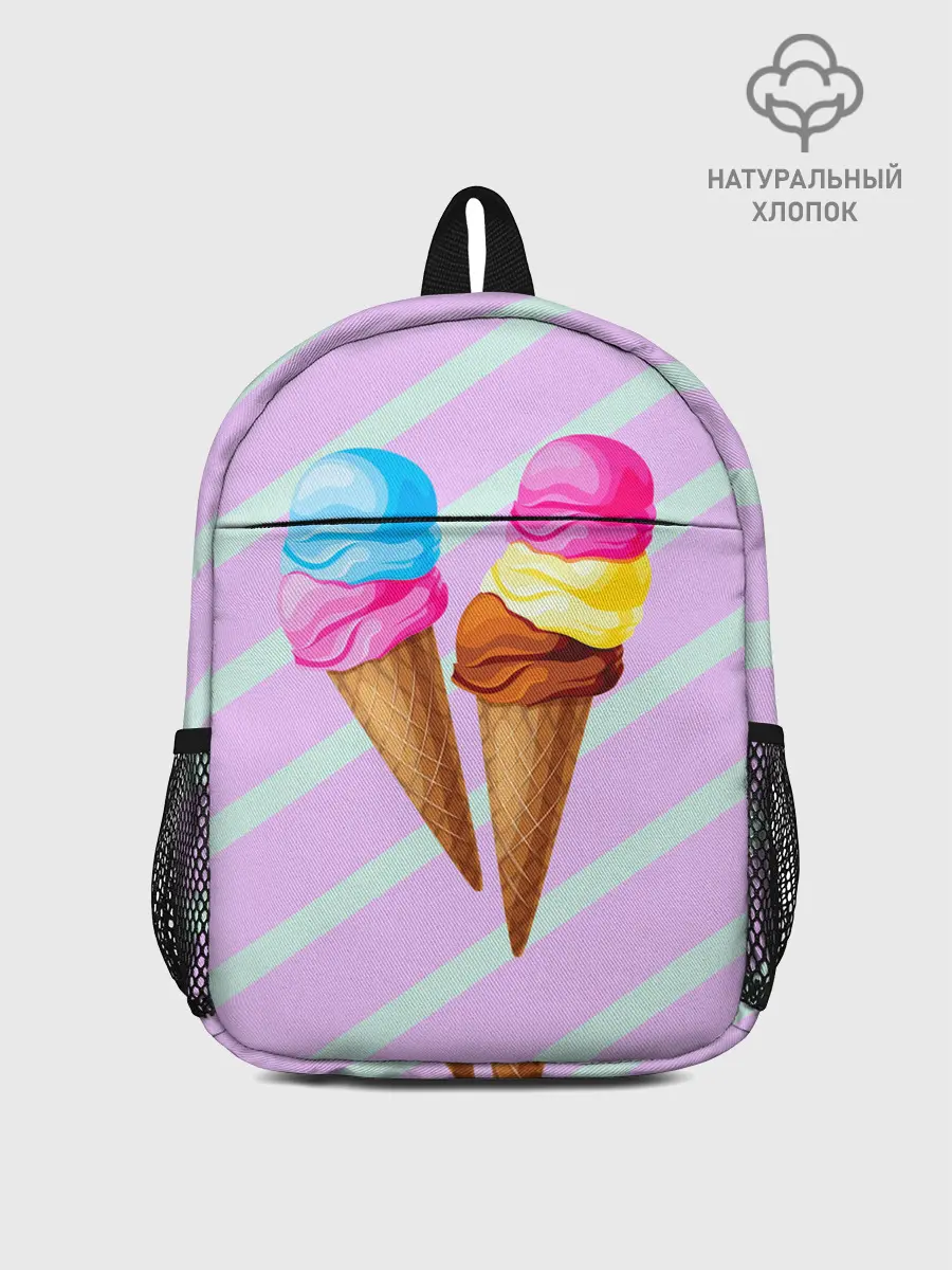 Рюкзак детский / Мороженое графический фон