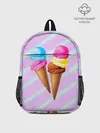 Рюкзак детский / Мороженое графический фон