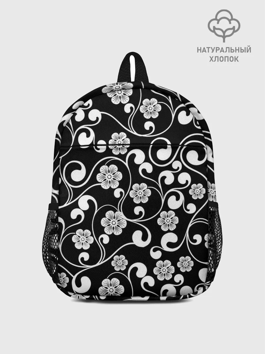 Рюкзак детский / Векторные цветы