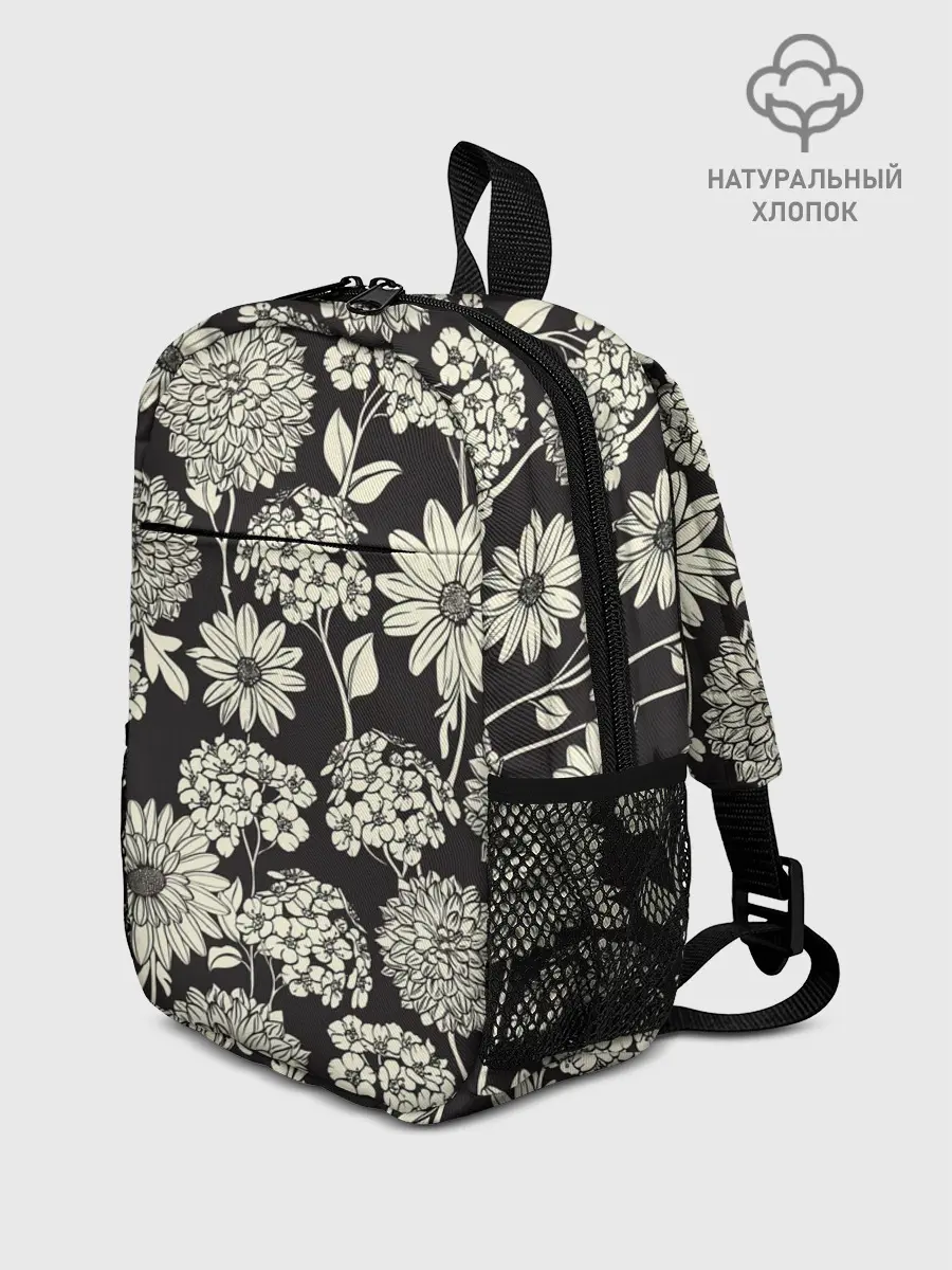 Рюкзак детский / Белые цветы