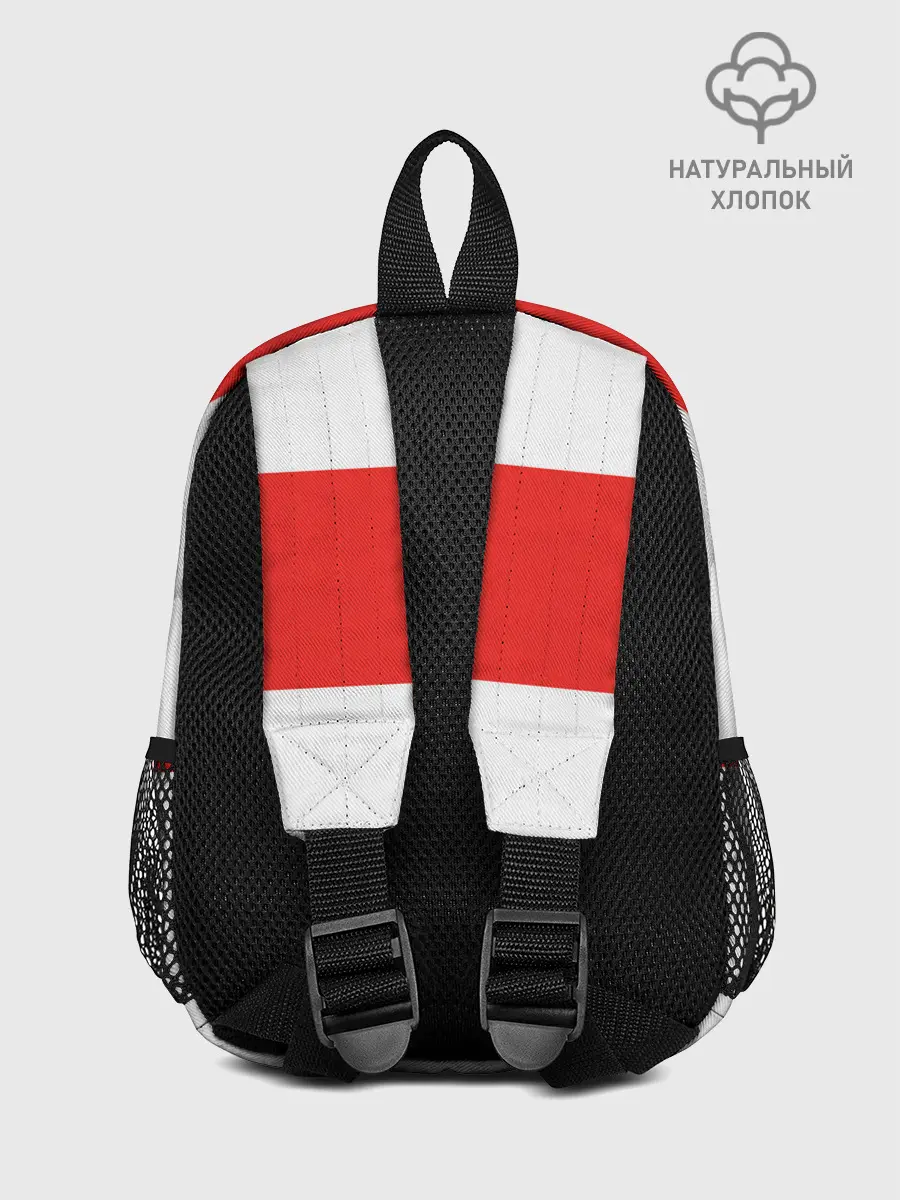 Рюкзак детский / Чёрный клевер Аста красная полоса