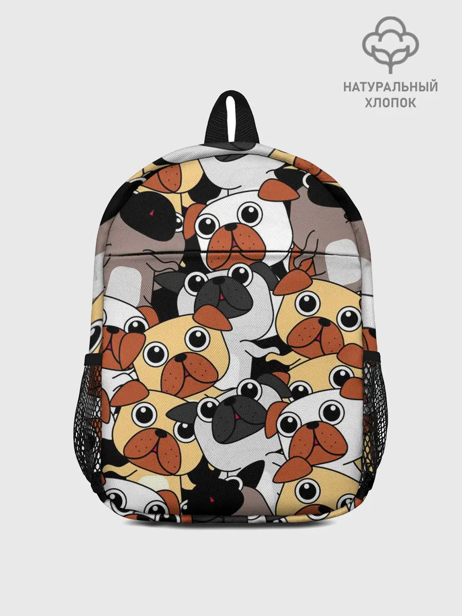 Рюкзак детский / Собаки мопсы