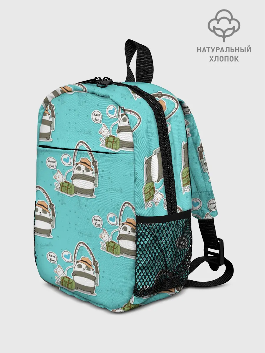 Рюкзак детский / Панда на рыбалке