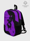 Рюкзак детский / Чёрный клевер демон в сиреневом
