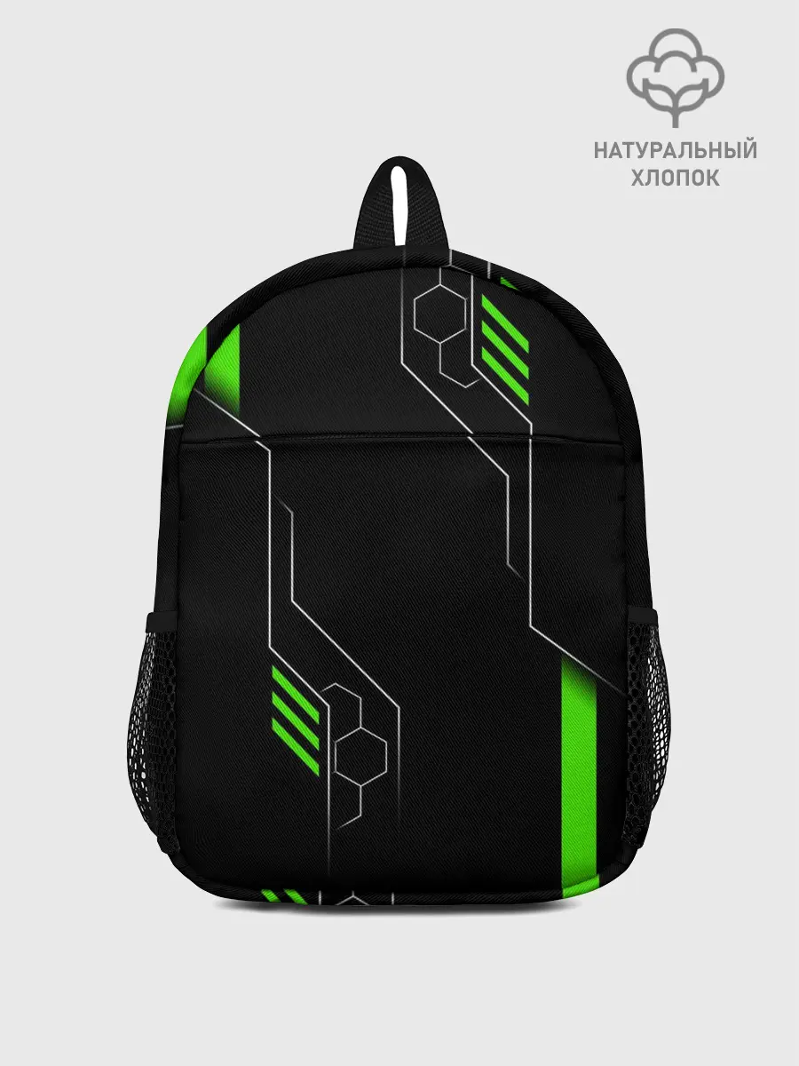 Рюкзак детский / ФУТУРИСТИЧНАЯ БРОНЯ | ЗЕЛЕНАЯ