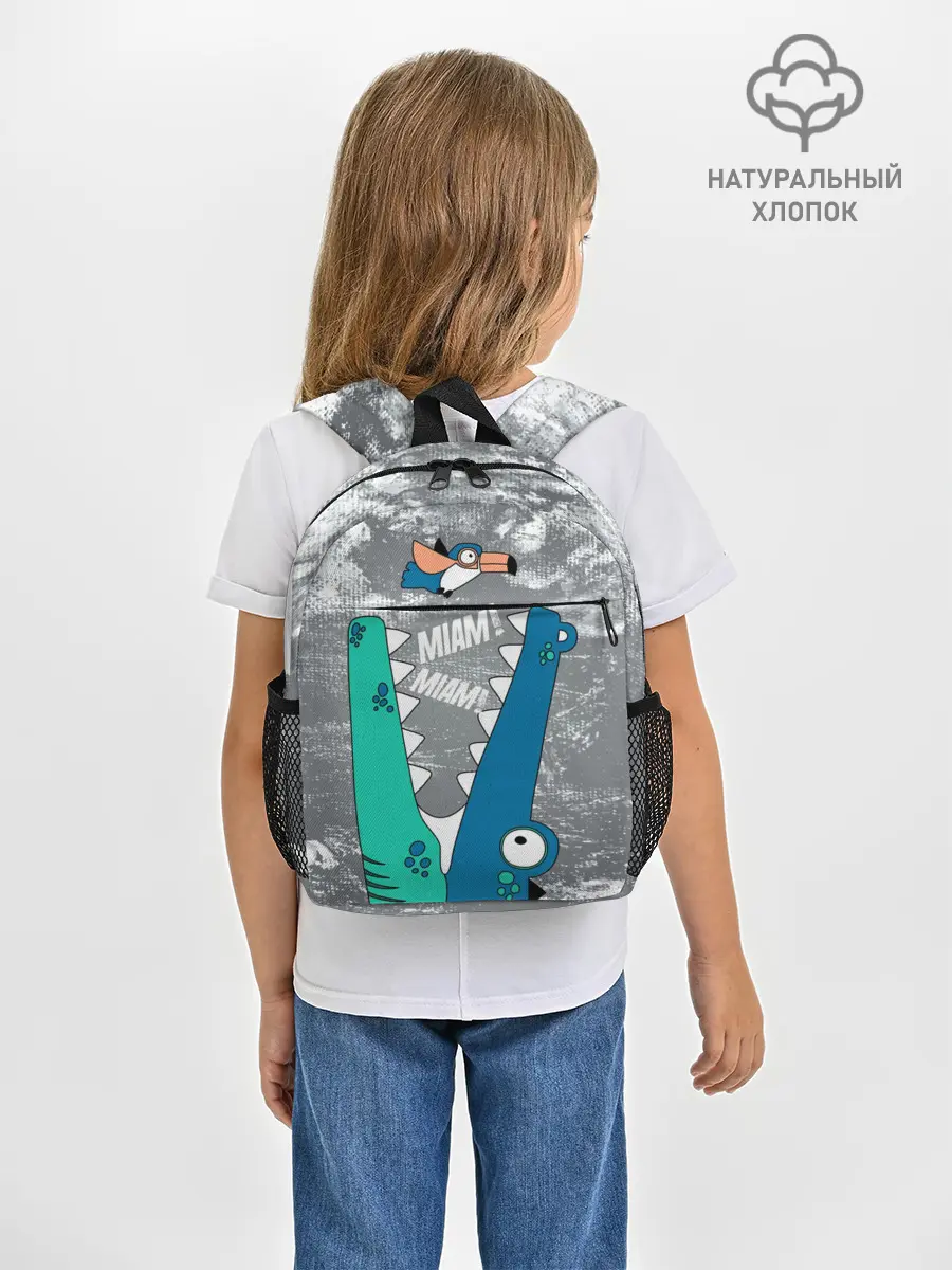 Рюкзак детский / Крокодил и птичка Miam