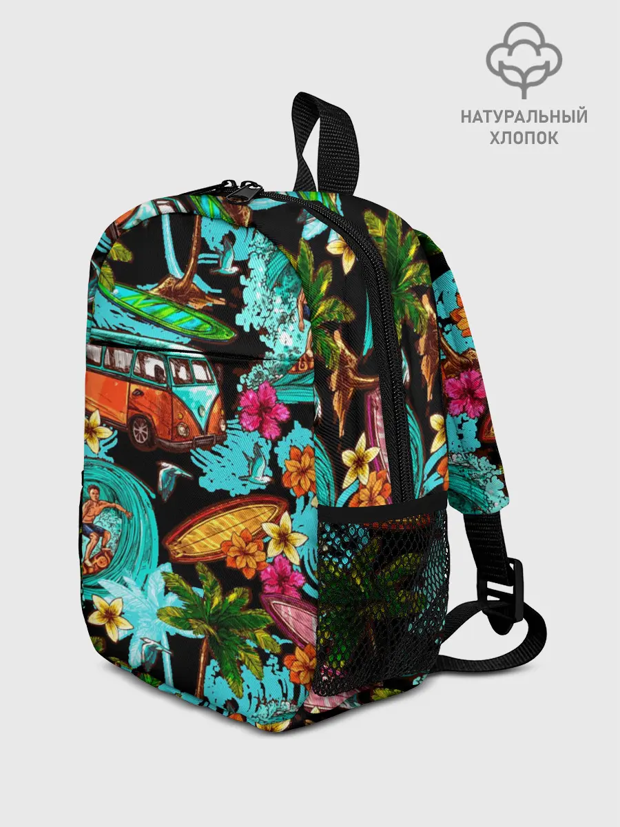 Рюкзак детский / Пальмы, волны, серфинг