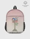 Рюкзак детский / Птичка в гнезде роза