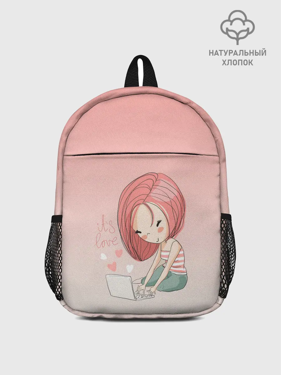 Рюкзак детский / влюбленная девушка ноутбук