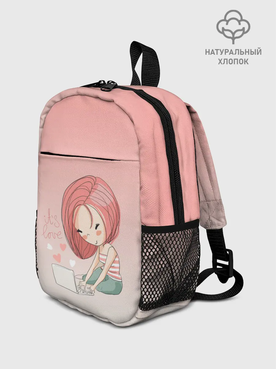 Рюкзак детский / влюбленная девушка ноутбук