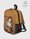 Рюкзак детский / анимешная девочка очки офис