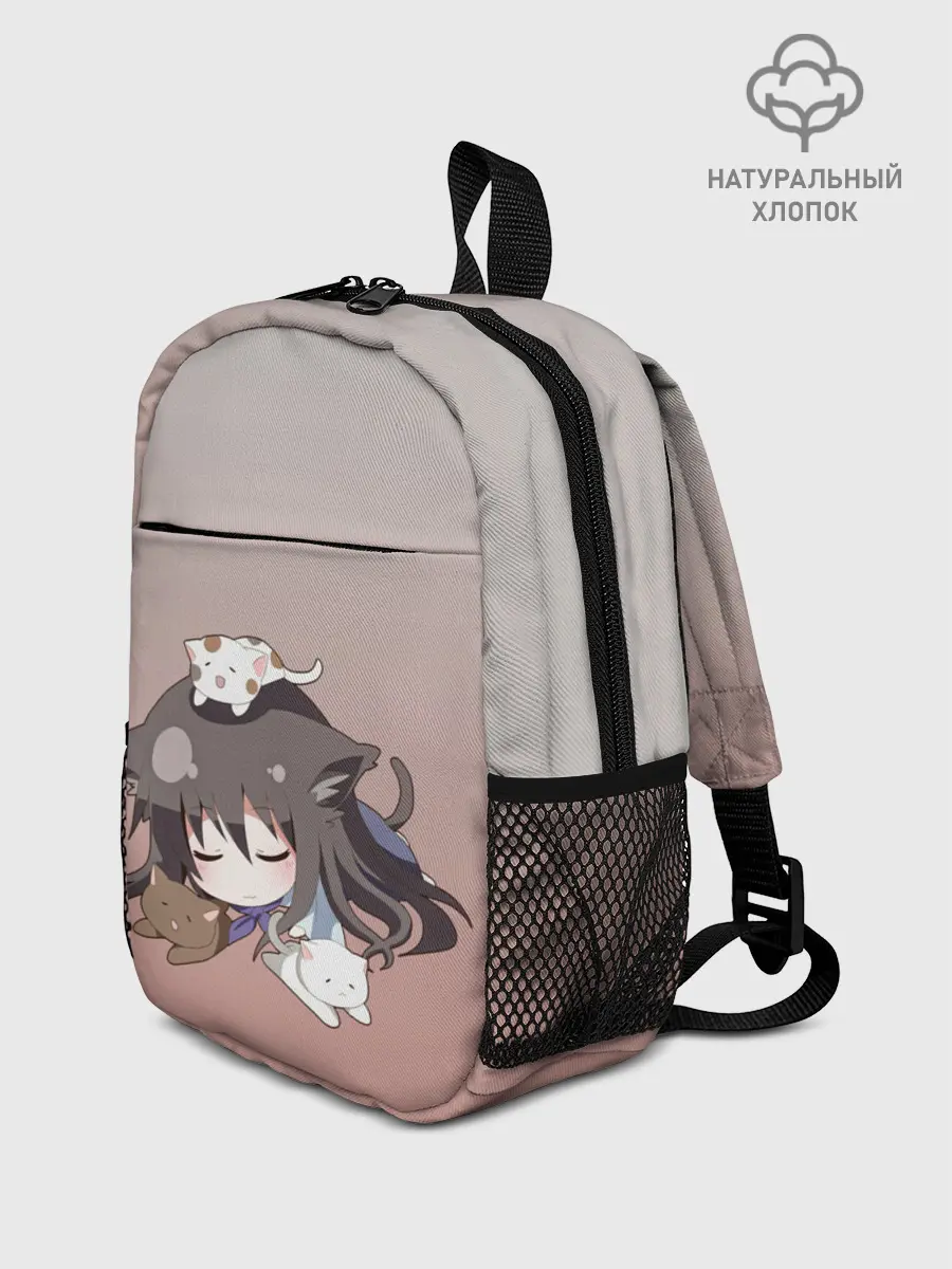 Рюкзак детский / малышка спит ушки котики