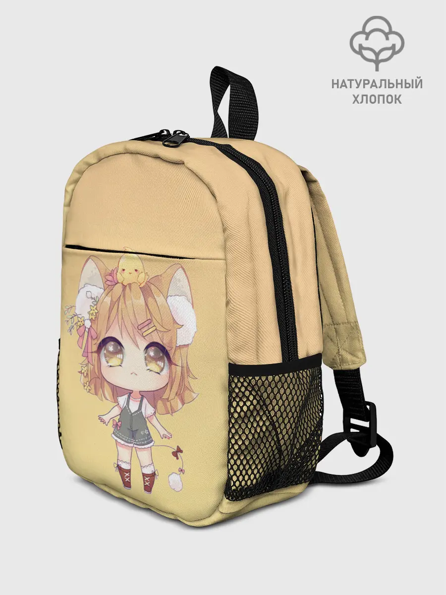 Рюкзак детский / малышка чиби и цыпленок