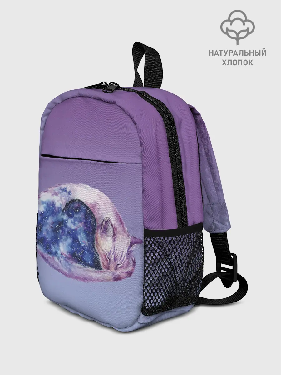 Рюкзак детский / кот звездное небо спит