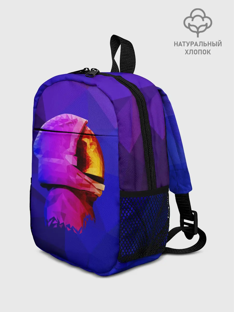 Рюкзак детский / полигональный космонавт