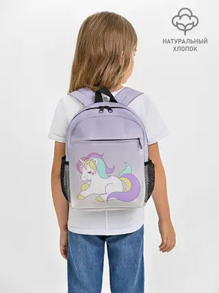 Рюкзак детский / единорожек на фиолетовом