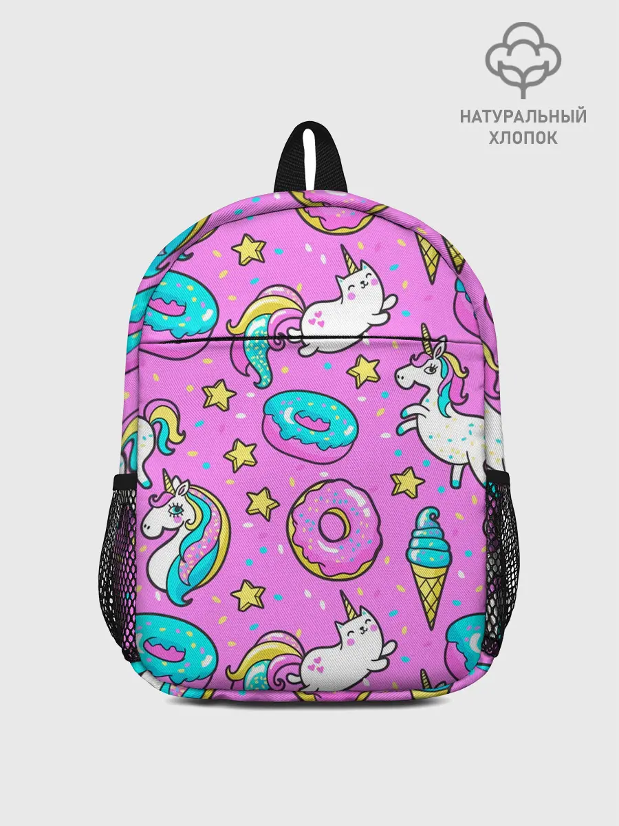 Рюкзак детский / Единороги с пончиками
