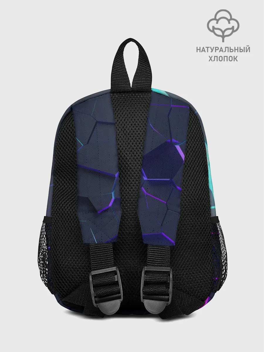 Рюкзак детский / НЕОНОВЫЙ РАЗЛОМ | 3Д РАЗЛОМ