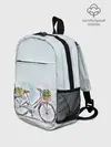 Рюкзак детский / акварельный велосипед