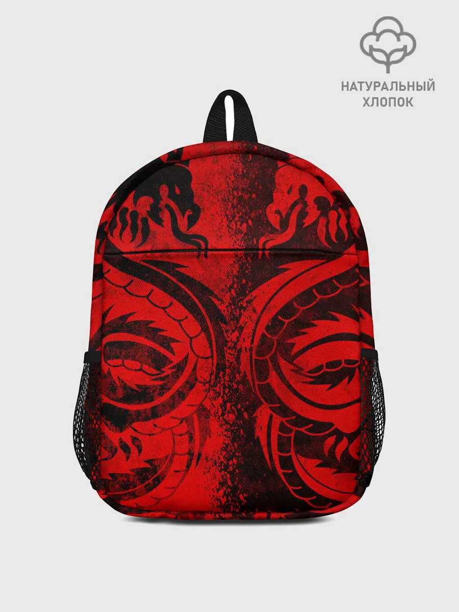 Рюкзак детский / BLACK RED DRAGONS TATOO