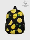 Рюкзак детский / Лимоны на чёрном