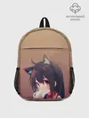Рюкзак детский / девочка ушки кофе