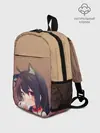 Рюкзак детский / девочка ушки кофе