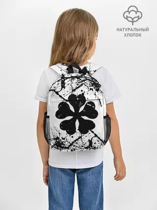 Рюкзак детский / черный клевер,