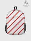 Рюкзак детский / Полосы красные на белом